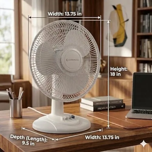 Comfort Zone 12 Inch Table Fan Review for Bedroom Use image 4