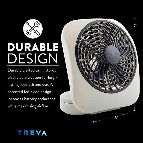 O2COOL Treva 5 Inch Battery Powered Fan Review image 4
