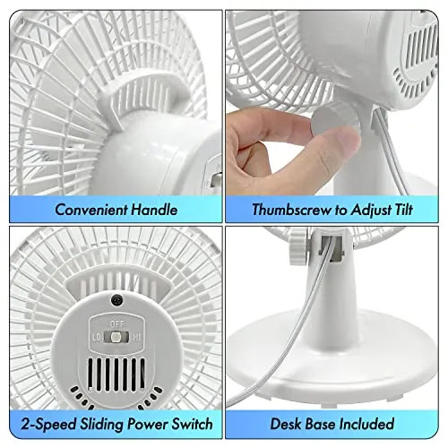 Comfort Zone CZ6D Desk Fan Review: Quiet Personal Cooling image 5