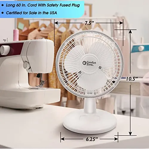 Comfort Zone CZ6D Desk Fan Review: Quiet Personal Cooling image 6