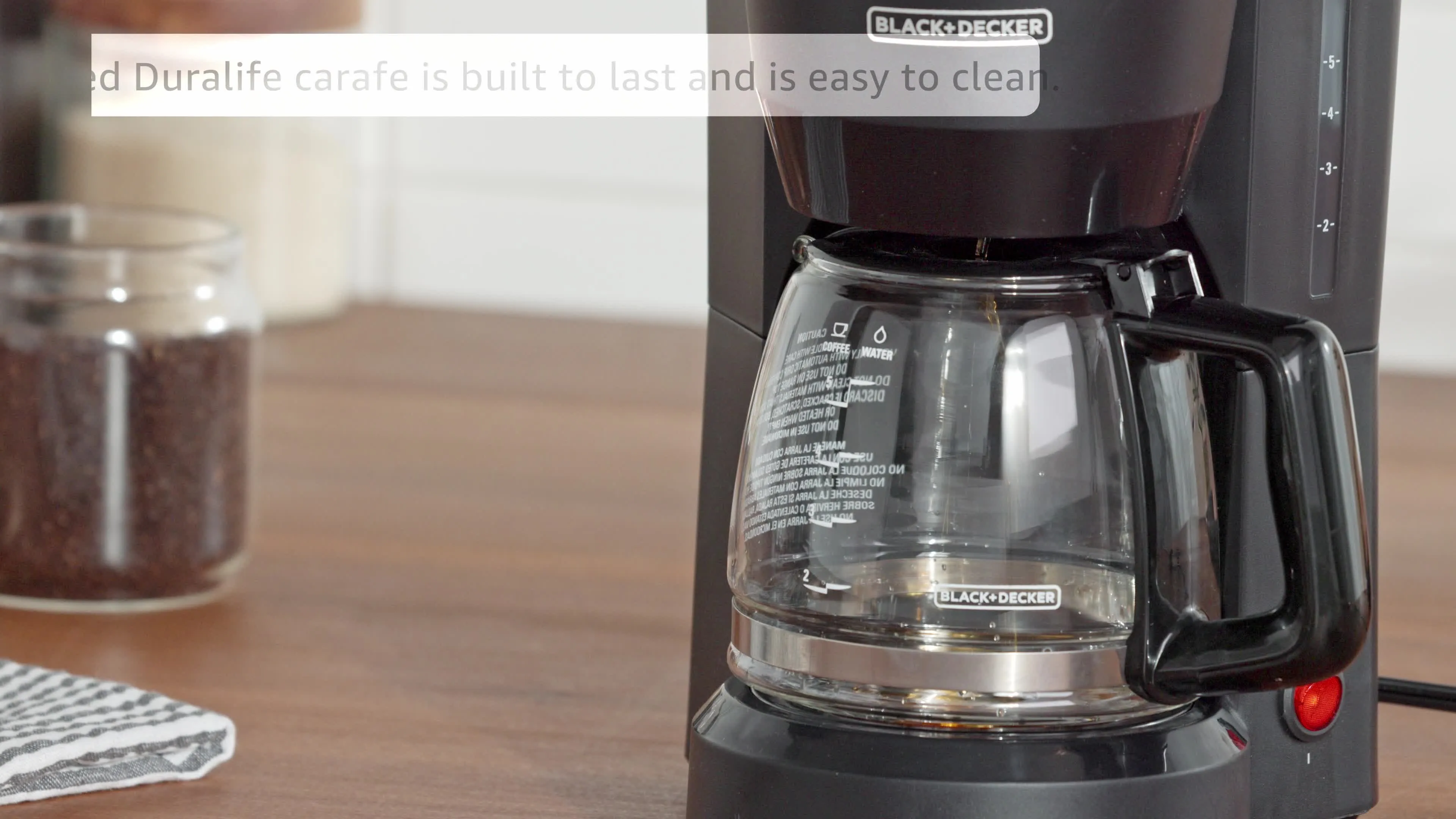 BLACK+DECKER 5-Cup Coffeemaker DCM600B Review image 8