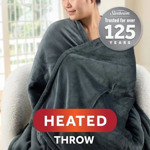 Sunbeam Royal Mink Sherpa Heated Throw Review image 3