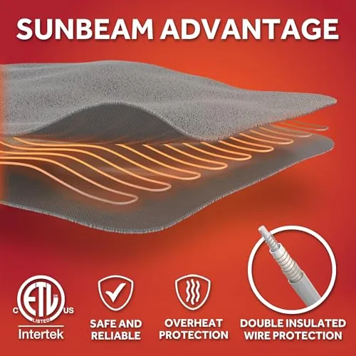 Sunbeam Royal Mink Sherpa Heated Throw Review image 7