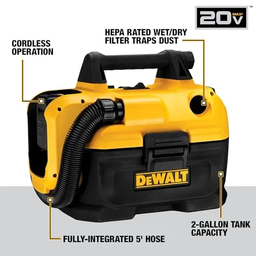 DEWALT DCV580H Review: Cordless 2-Gallon Shop Vac image 3