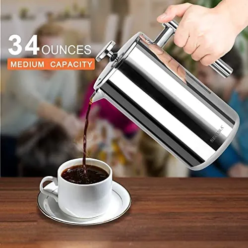 Secura French Press Review: Stainless Steel Coffee Maker image 3