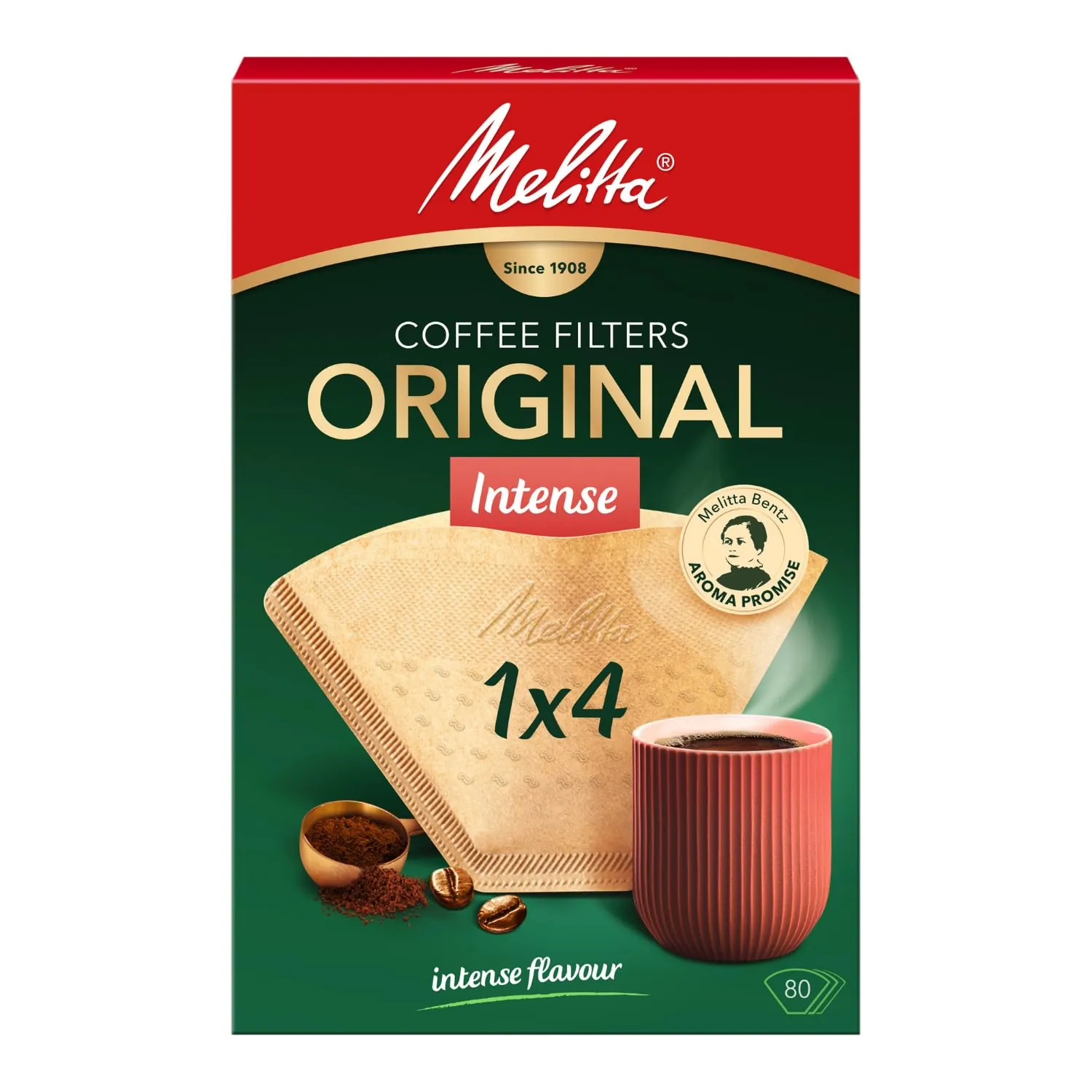 Melitta Pack of 80 Filter Review: 1x4 Coffee Fi...