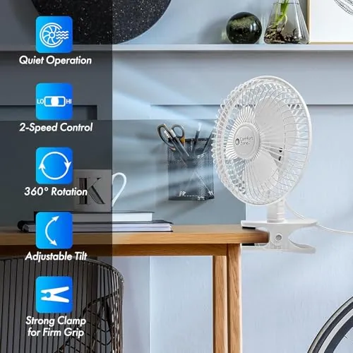Comfort Zone 6-Inch Clip-On Fan Review image 3