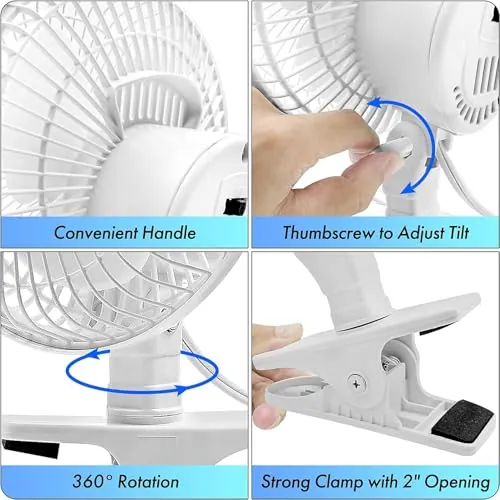 Comfort Zone 6-Inch Clip-On Fan Review image 7