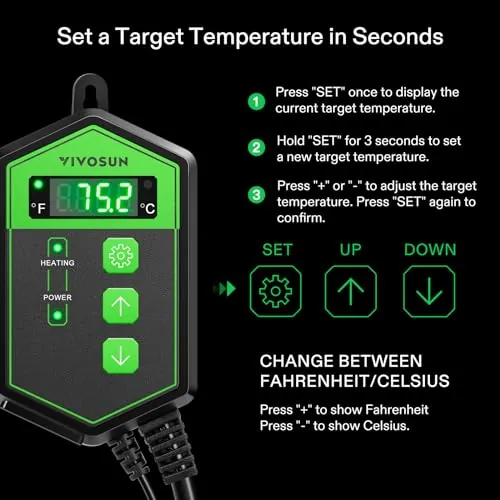 VIVOSUN Heat Mat Thermostat Controller Review image 5