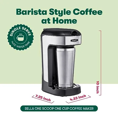 BELLA One Scoop One Cup Coffee Maker Review image 3