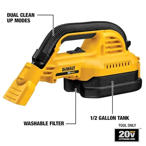 DEWALT DCV517B Review: Cordless Wet/Dry Hand Vacuum image 6