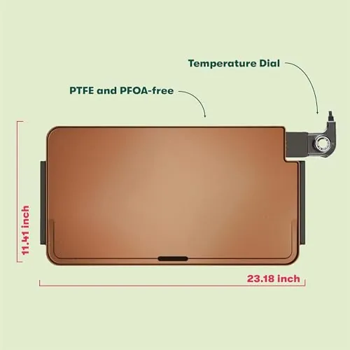 bella XL Electric Ceramic Titanium Griddle Review image 4
