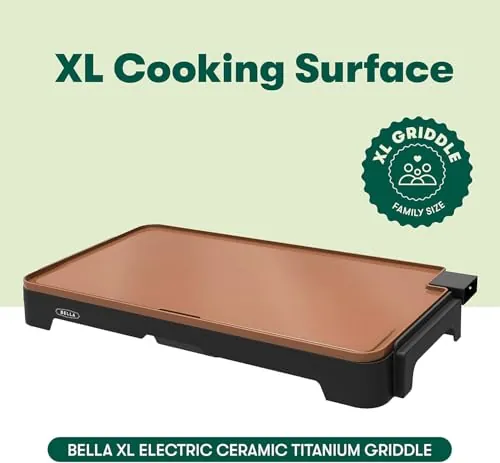 bella XL Electric Ceramic Titanium Griddle Review image 5