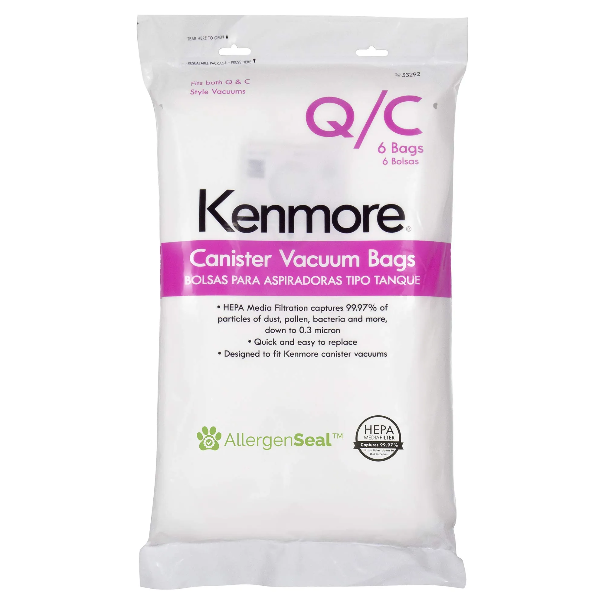 Kenmore 53292 Type Q HEPA Vacuum Bags Review