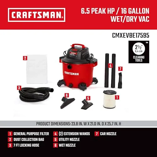 CRAFTSMAN CMXEVBE17595 Wet Dry Vac Review image 4