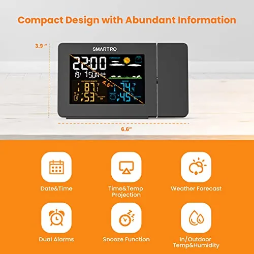 SMARTRO SC91 Projection Alarm Clock Review image 3
