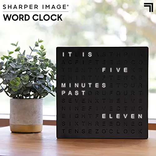 Sharper Image LED Word Digital Clock Review image 3