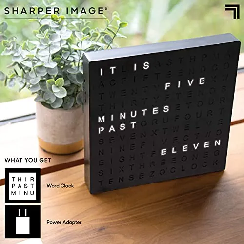 Sharper Image LED Word Digital Clock Review image 6