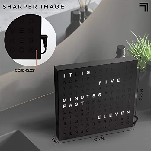 Sharper Image LED Word Digital Clock Review image 7