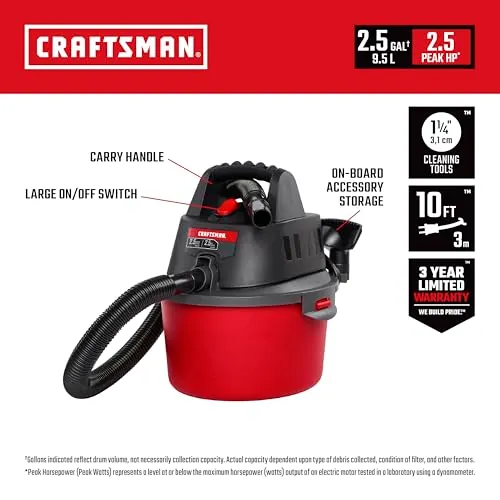 CRAFTSMAN CMXEVBE17250 Wet Dry Vac Review image 3