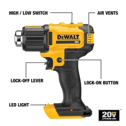 DEWALT DCE530B Cordless Heat Gun Review image 6