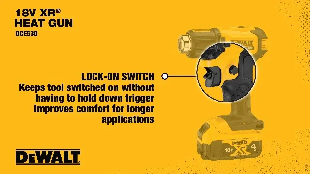 DEWALT DCE530B Cordless Heat Gun Review image 8