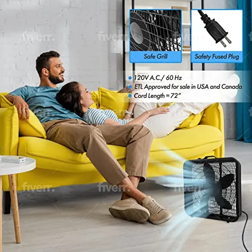 Comfort Zone CZ200ABK Box Fan Review image 5