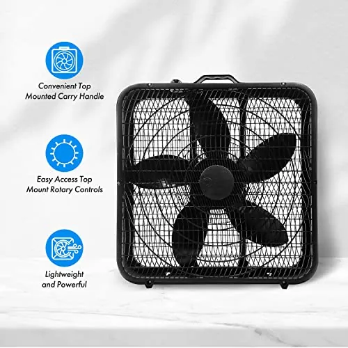 Comfort Zone CZ200ABK Box Fan Review image 7