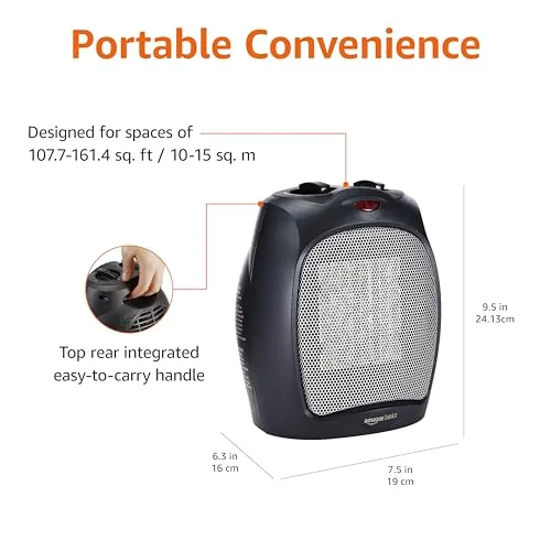 Amazon Basics Ceramic Space Heater Review image 4
