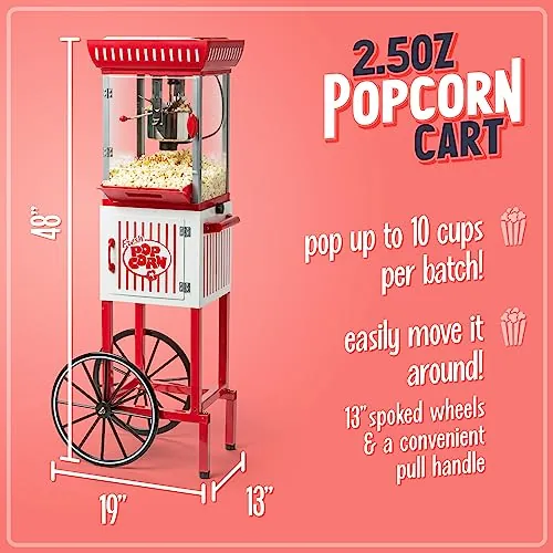 Nostalgia Popcorn Maker Machine Review: Vintage Cart Popper image 3