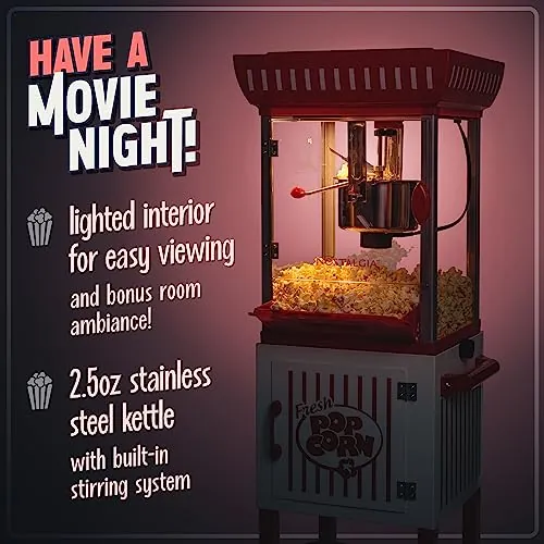 Nostalgia Popcorn Maker Machine Review: Vintage Cart Popper image 4