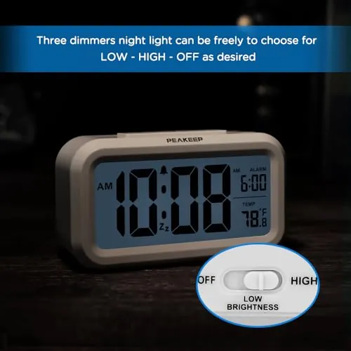 Peakeep Night Light Digital Alarm Clock Review image 7