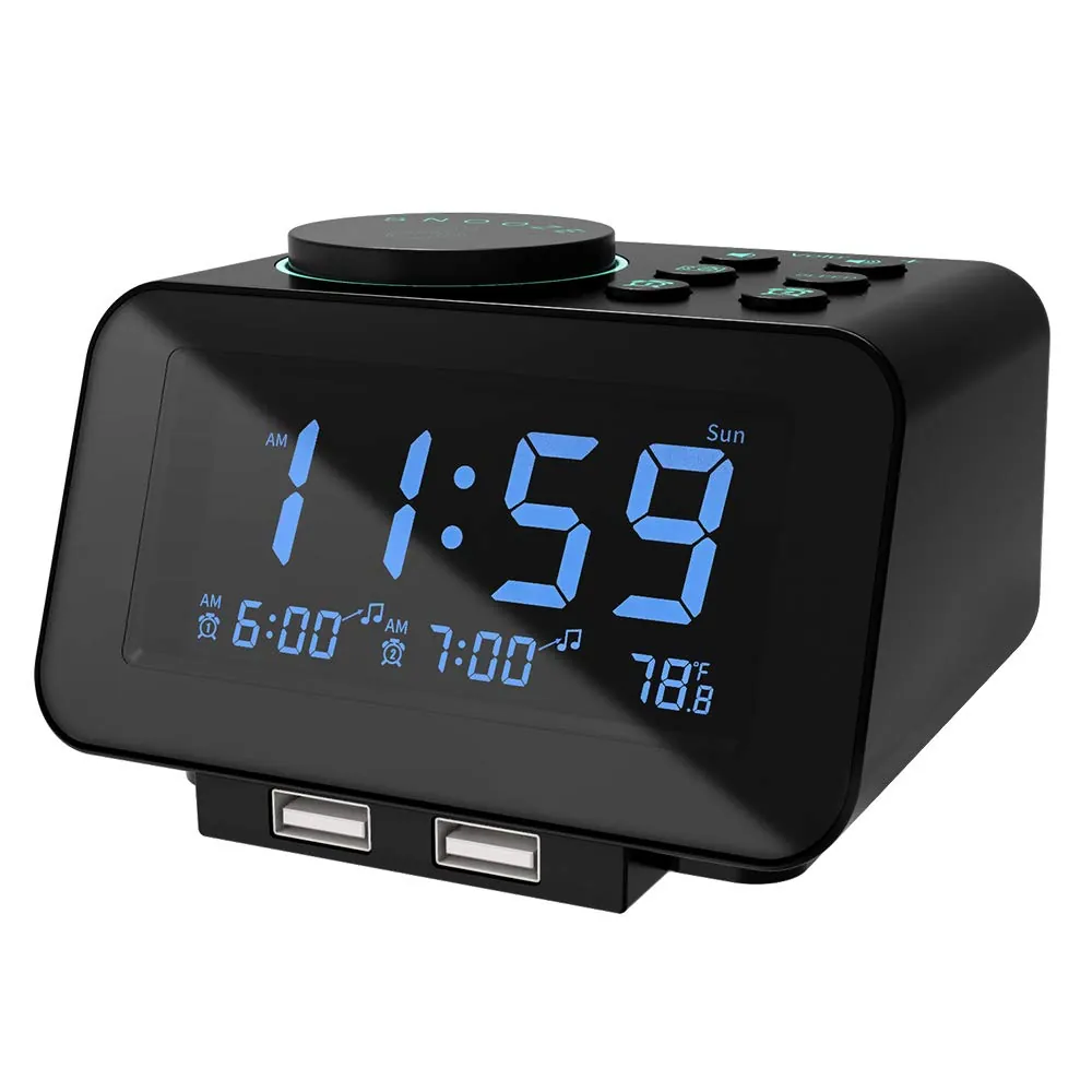 uscce Digital Dual Alarm Clock Radio Review image 1