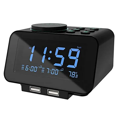 uscce Digital Dual Alarm Clock Radio Review image 2