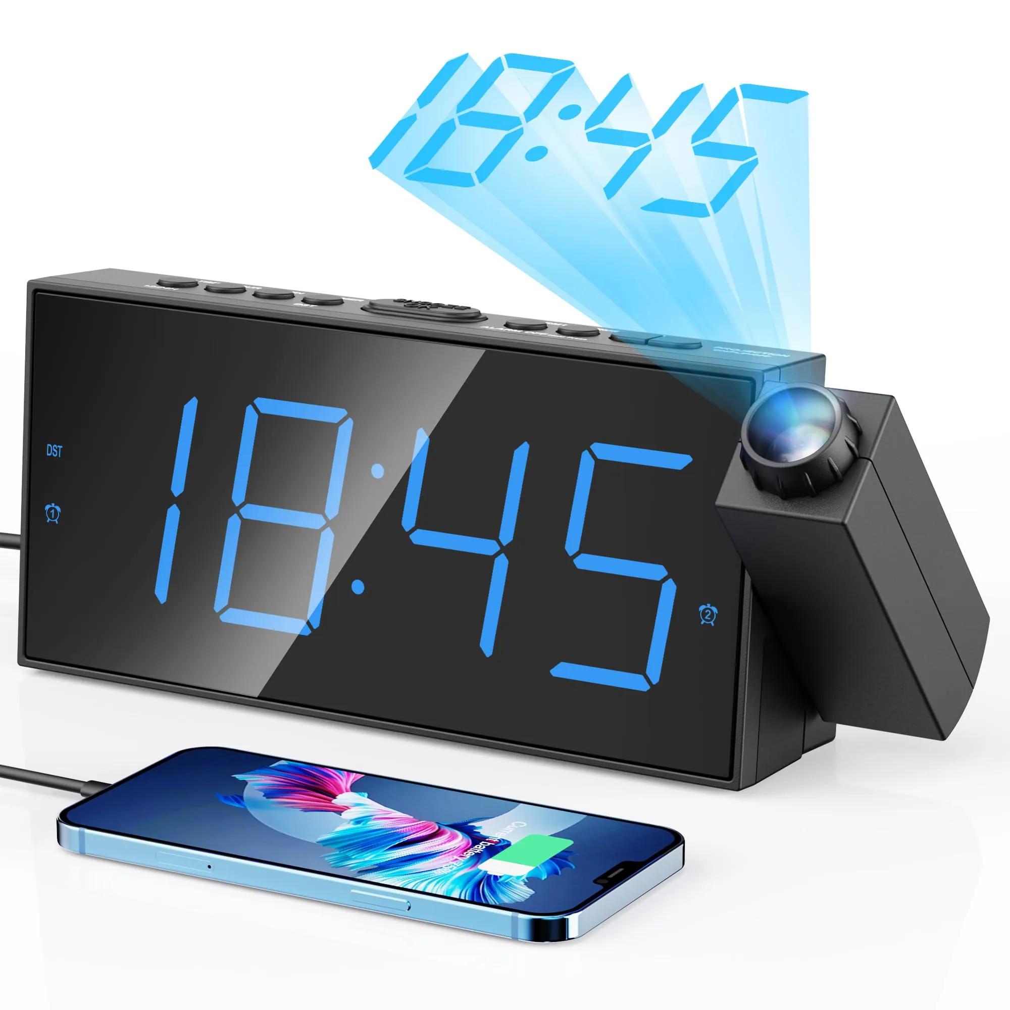 Mesqool Projection Alarm Clock Review for Bedrooms