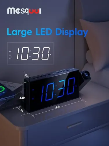 Mesqool Projection Alarm Clock Review for Bedrooms image 3