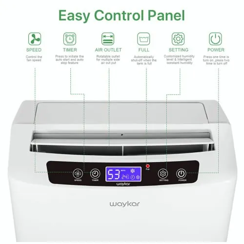 Waykar 34 Pint Dehumidifier Review: Quiet Basement Use image 2