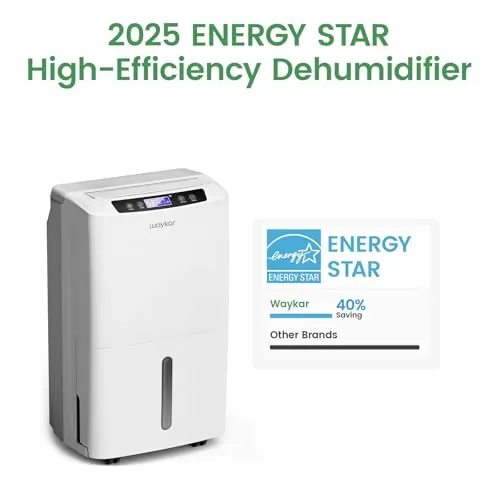Waykar 34 Pint Dehumidifier Review: Quiet Basement Use image 3