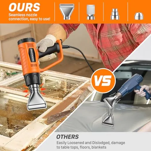 SEEKONE Heat Gun Review: 1800W DIY Hot Air Gun image 6