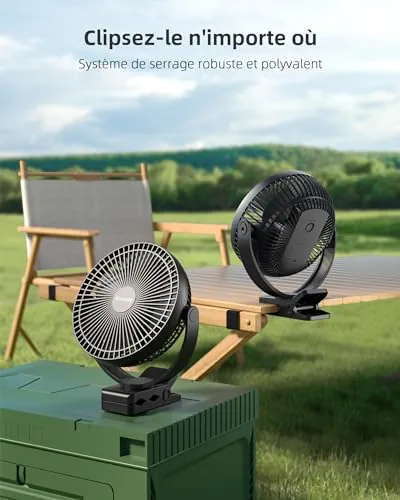 Koonie 10000mAh Clip on Fan Review image 7
