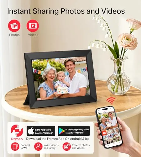 BIGASUO Digital Picture Frame Review: Frameo WiFi Frame image 2