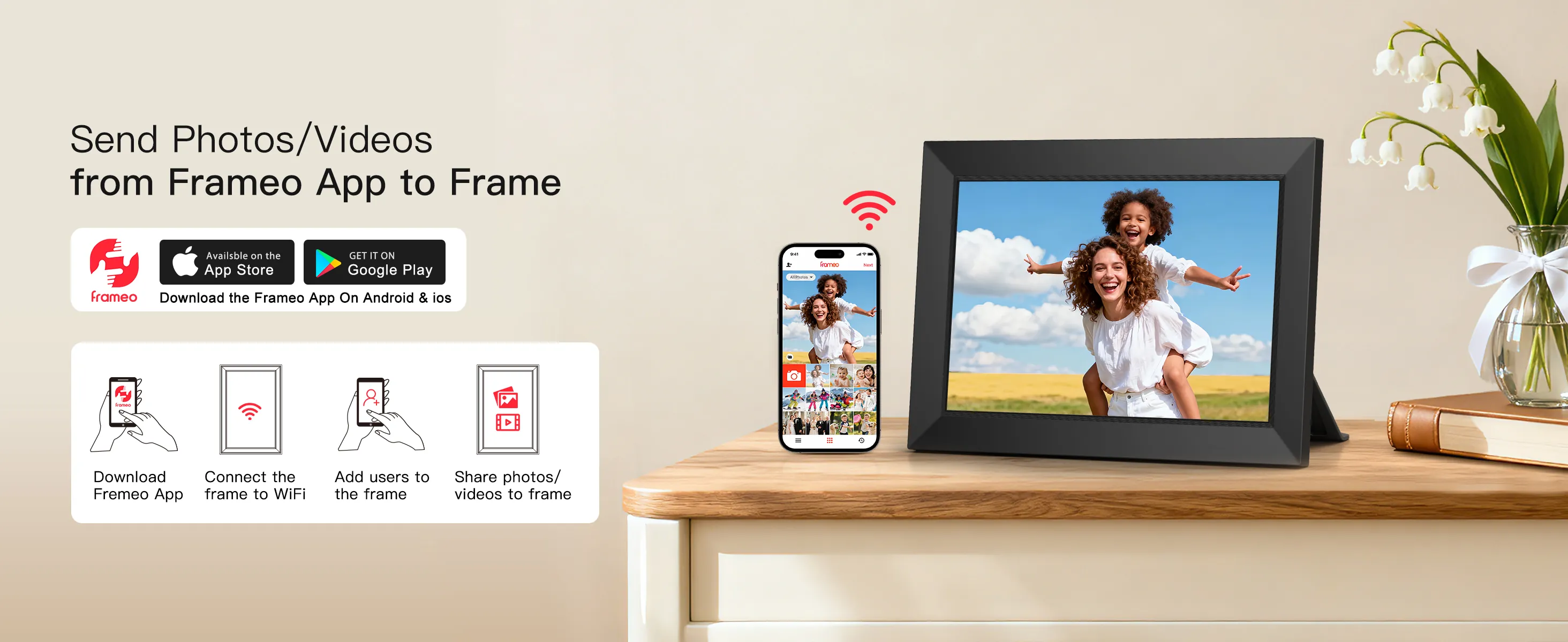 BIGASUO Digital Picture Frame Review: Frameo WiFi Frame image 9