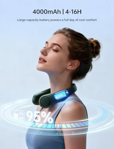 JISULIFE Neck Fan Life3 Review: Portable Cooling image 7