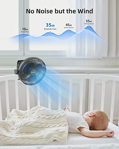 Koonie 8-Inch Clip-on Fan Review: Battery, Noise and Airflow image 5