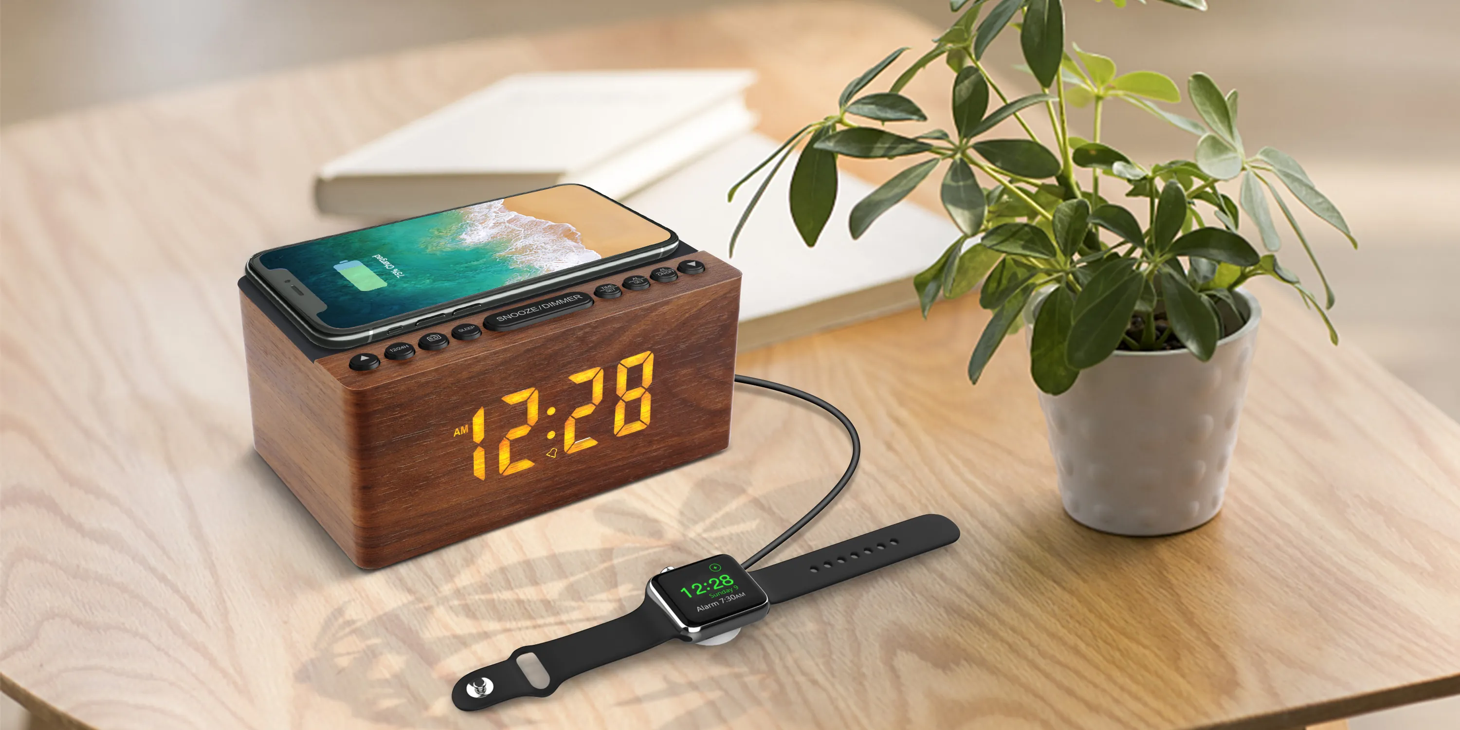 ANJANK Wooden Alarm Clock Review: Radio, Charging, Value image 7
