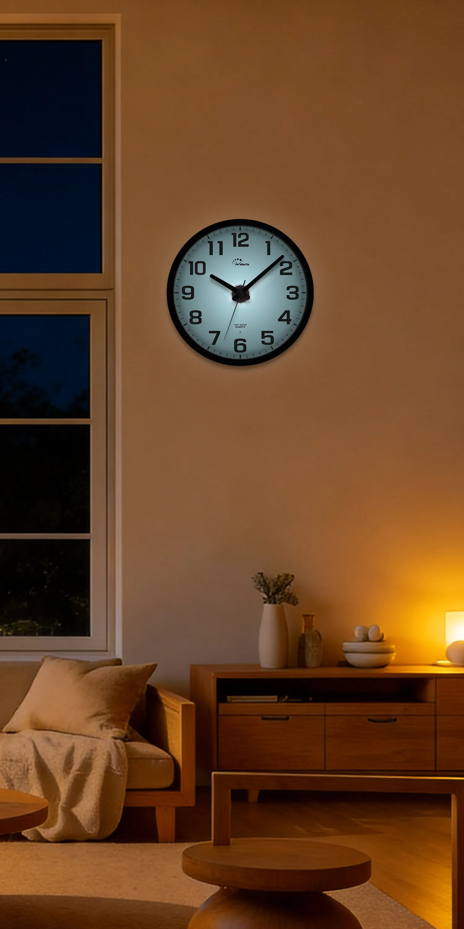 WallarGe Night Light Wall Clock Review image 9