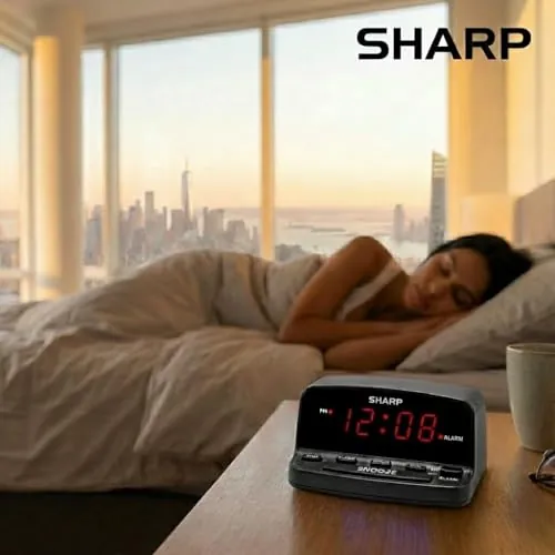 Sharp Digital Alarm Clock Review: Simple Bedroom Use image 7