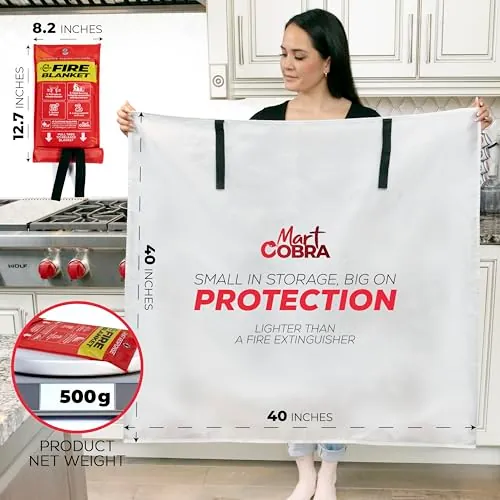 Mart Cobra Fire Blanket 2-Pack Review: Home Safety image 5