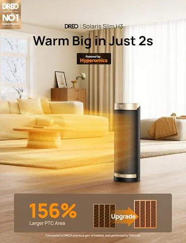 Dreo Space Heater Review: Quiet 1500W Indoor Heating image 3