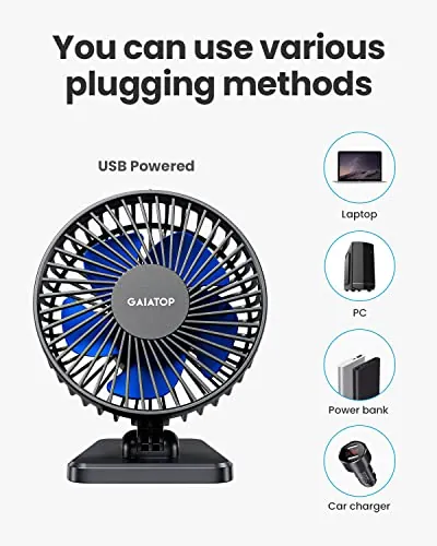 Gaiatop USB Desk Fan Review: Quiet Personal Cooling image 7